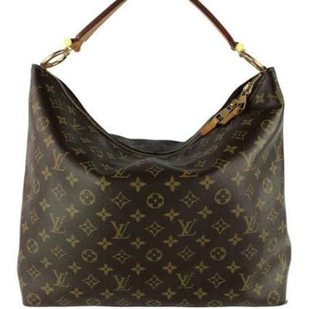 COPY - LOUIS VUITTON Sully MM Monogram Brown Canv…